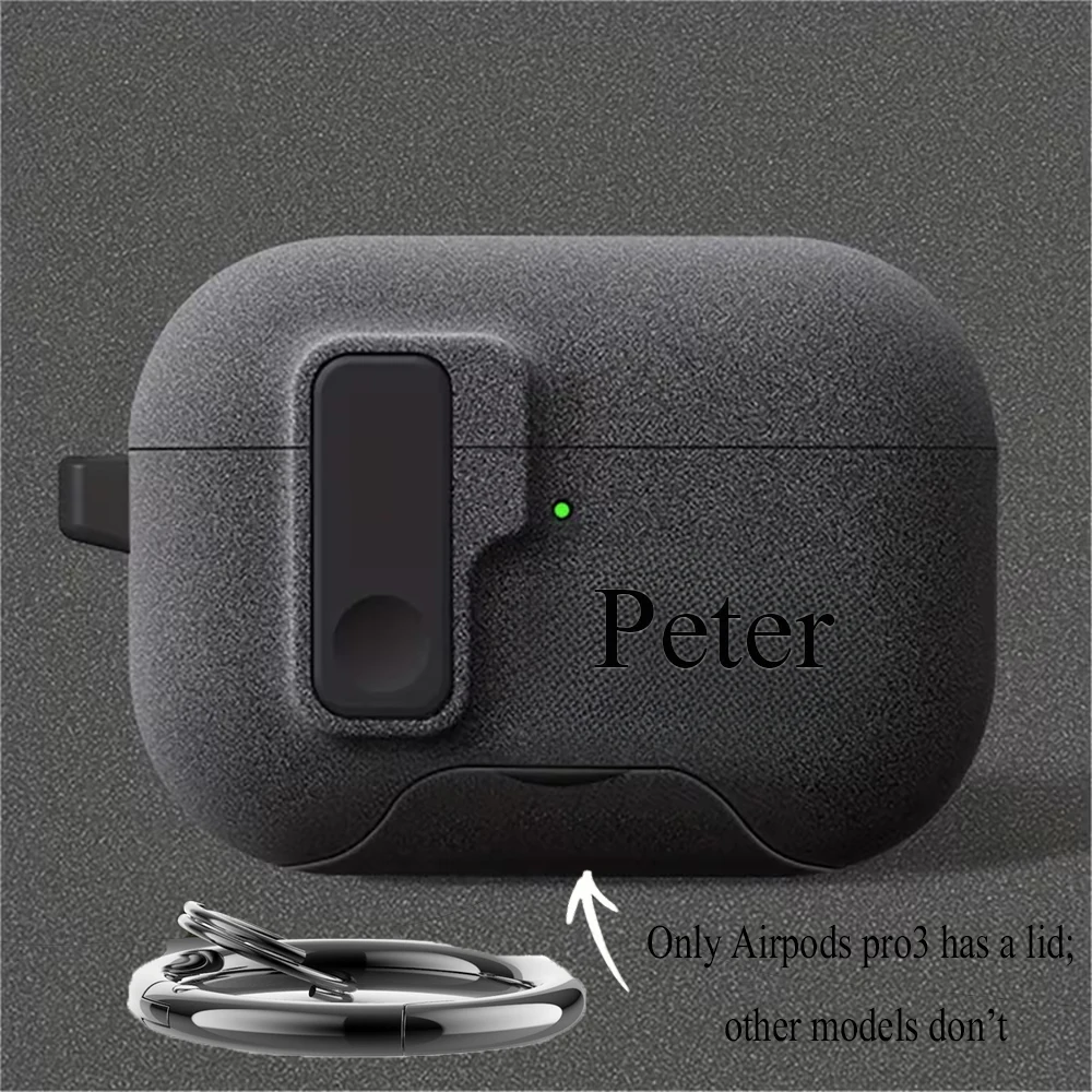 Personalized Customizable Name For AirPods Pro 1/2/3/4 Pro/Pro2/Pro3 AirPods Case DIY UV Print Name Protective CoverAnti-Lost view 3