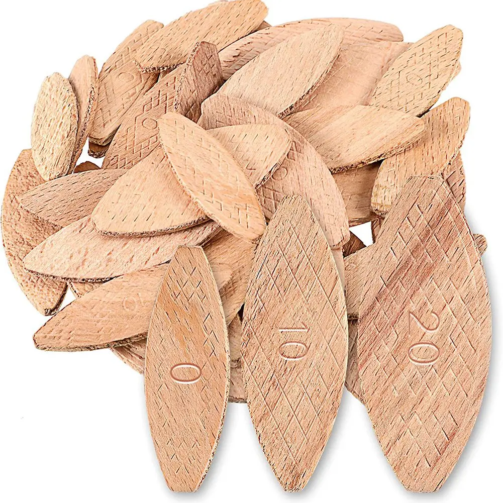 

450 Pieces Beechwood Joiner Biscuits Number 0, 10, 20 Wood Joining Biscuits Beech Wood Chips for Crafting Woodworking