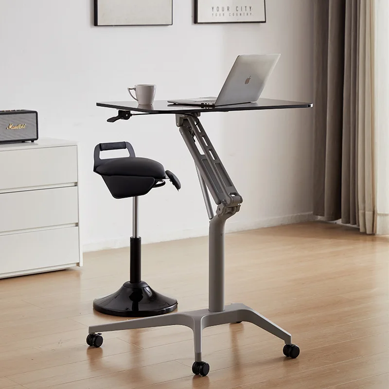 Standing office Pneumatic lifting table Automatic removable computer Lecture podium table Writing study desk