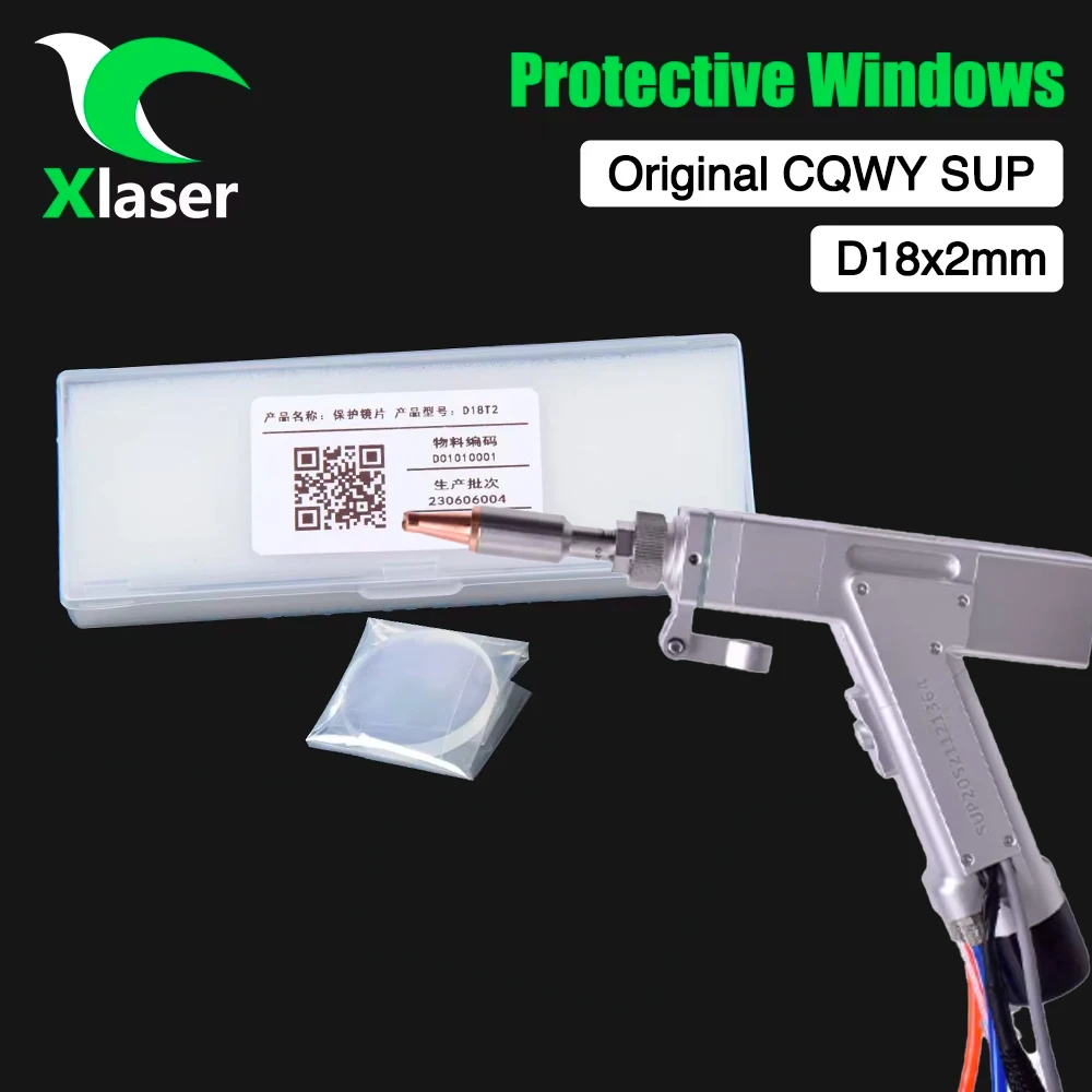 50Pcs/Lot CQWY Original Laser Welding lens18x2mm Protection lens CQWY SUP For SUP20S SUP21T SUP23T WSX Laser Welding