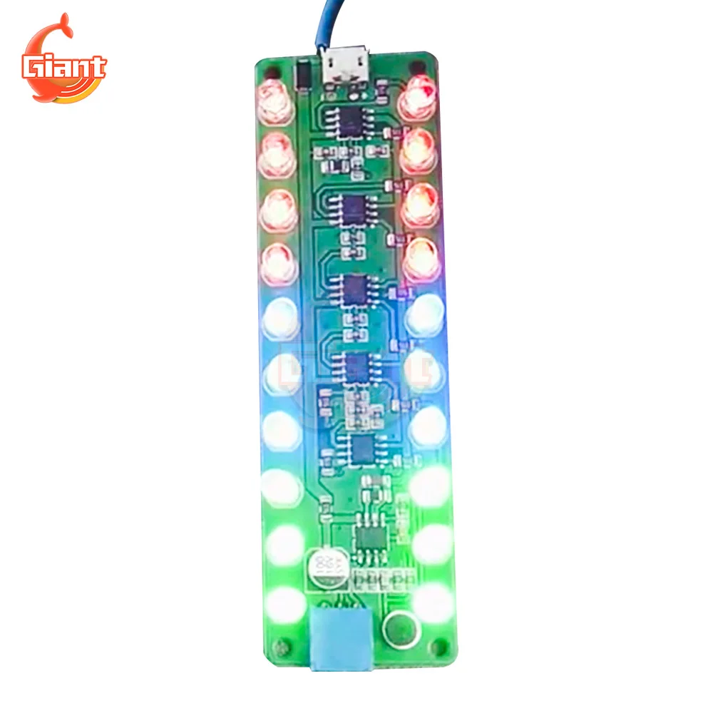 Single Channel Voice Controlled Induction Amplifier Board LED Indicator Audio Level Meter HiFi Fever Power Amplifier Module