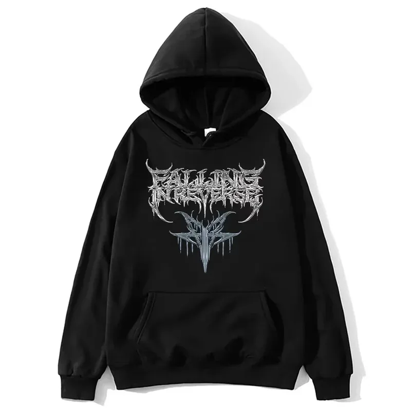 2025 الهيب هوب بلوزات متعددة الاستخدامات الفرقة الموسيقى البلوفرات الجمالية للجنسين Y2K السقوط في عكس هوديس موضة خمر #1