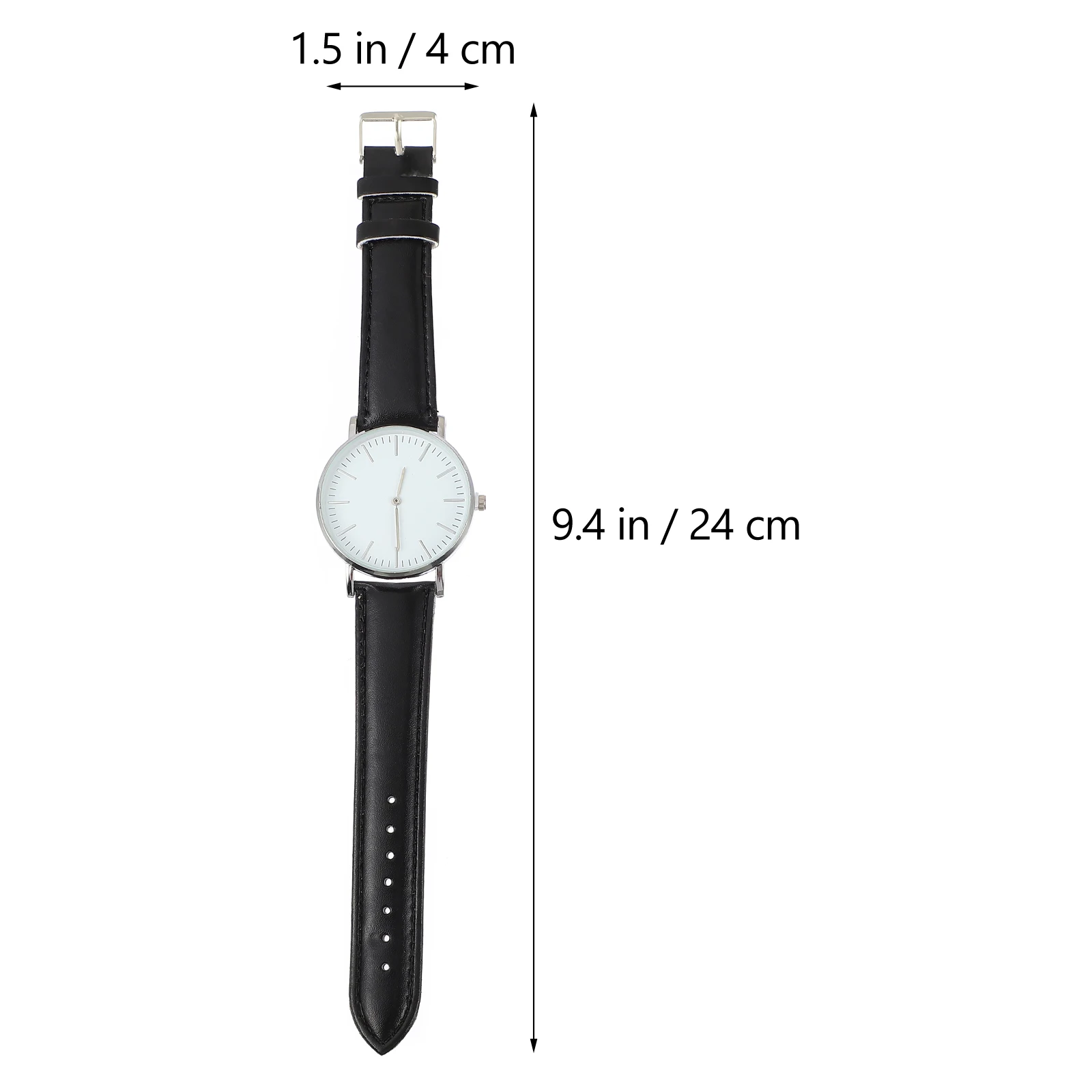 

Quartz Watches Classic Men Watch Black Student Husband Gifts Durable PU Glass Craftsmanship Retro Design Lightweight Precise