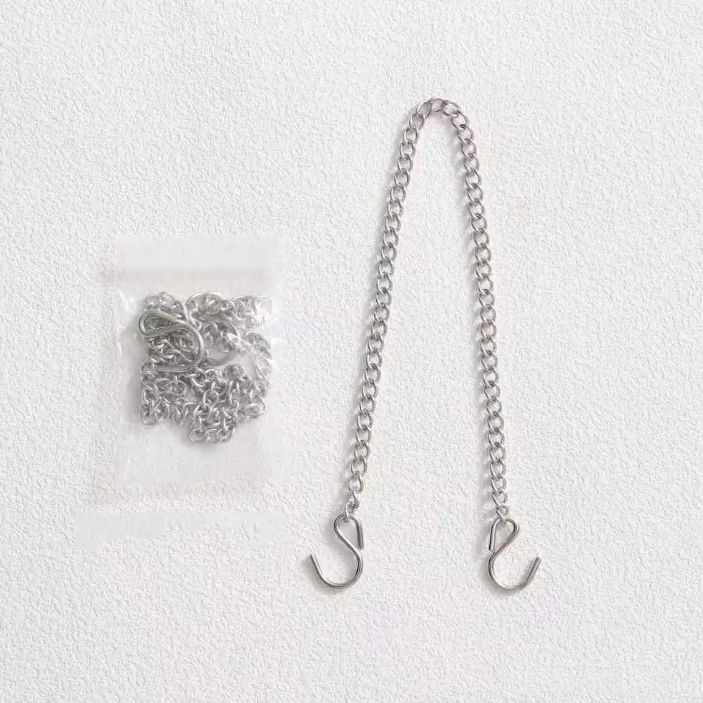 Metal Hanging Chain Strong Bearing Capacity Strengthened Metal Hanging Chain S-Hook Hooks Hanging Chain with Hooks