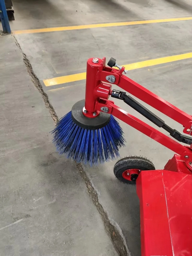RWQS11 Sweeper  Engine Road Leaf Sweeper Walk Behind Street Cleaning Machine Municipal Gardening Debris Collector