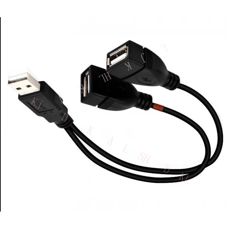 NN for USB 2.0 A Male to 2 Dual USB A Female Adapter Cable USB 2.0 AM