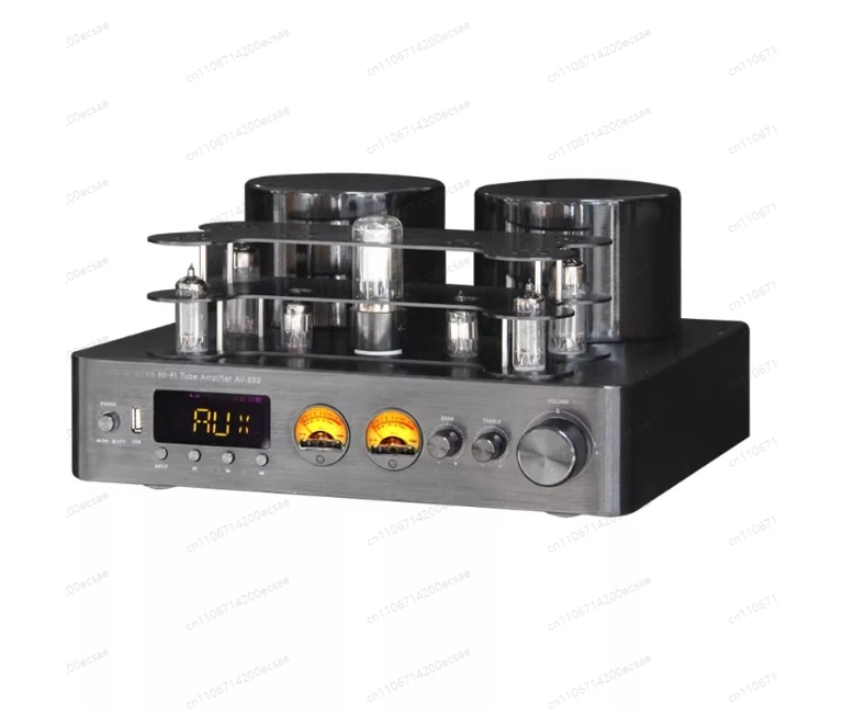 220V Dual 400W High Power Metal Vacuum Tube Amplifier HiFi Wireless Audio Amp With USB For Home Speaker Music Playback