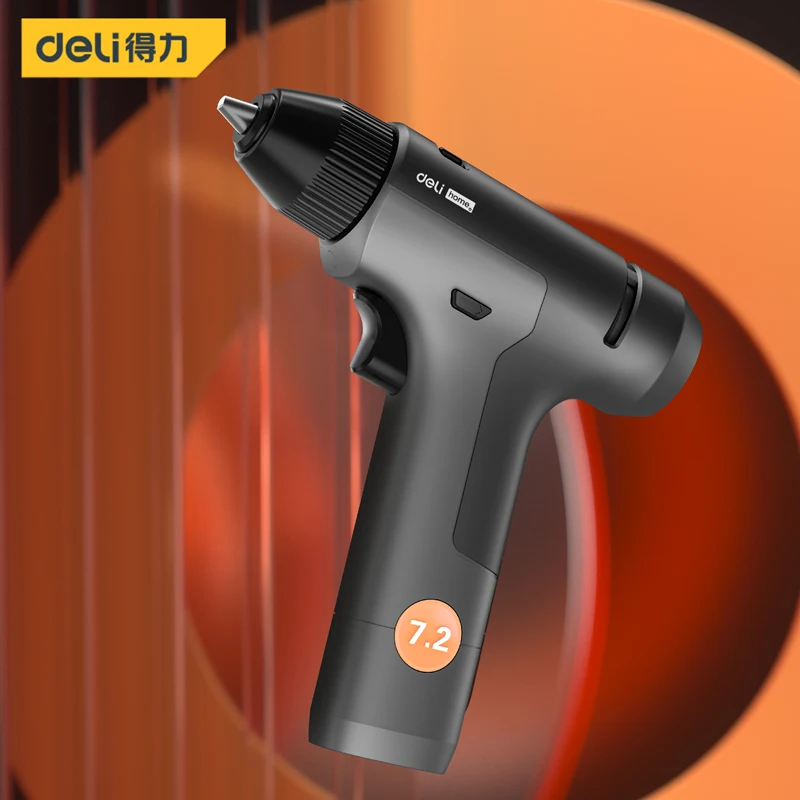 Deli Tool 1 Pcs 7.2V Multicolor Two-speed Lithium Electric Drill Multifunctional Electrician Portable Professional Power Tools