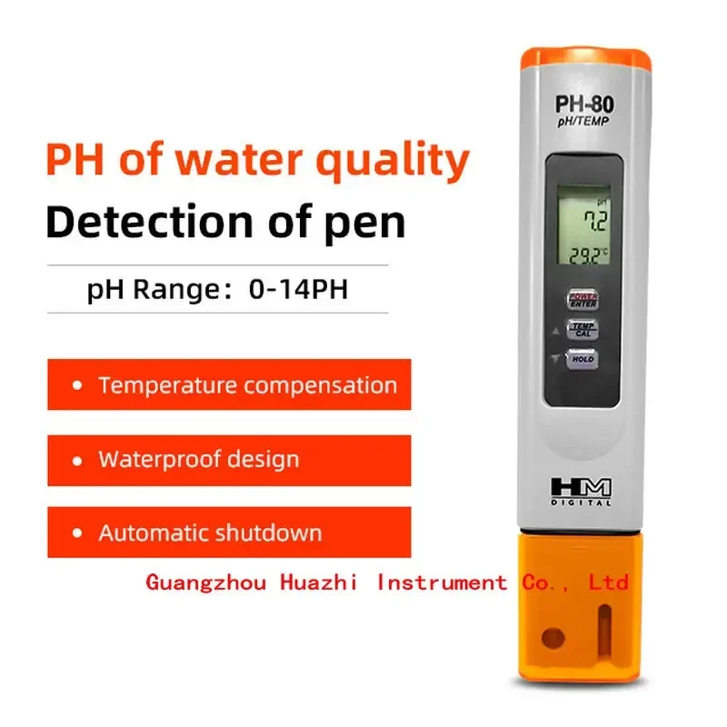 HM digital PH-80 portable Home water Ph reagent water PH Meter  water quality testing measurement tester