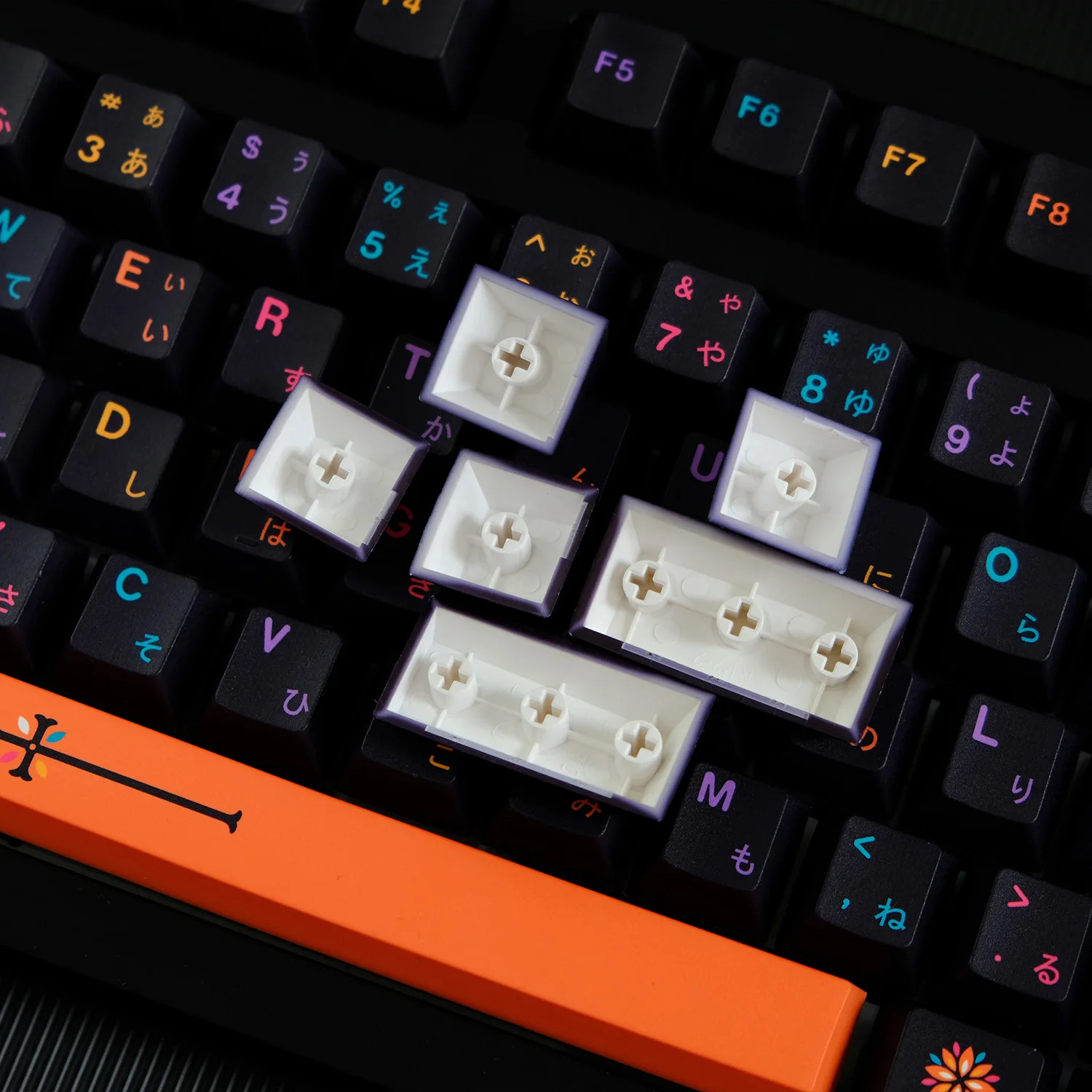 KYOMOT 129 Keys GMK Mictlán Keycaps Cherry Profile PBT Five Dye SUB Death Skull Style Keycap for MX Switches Mechanical Keyboard