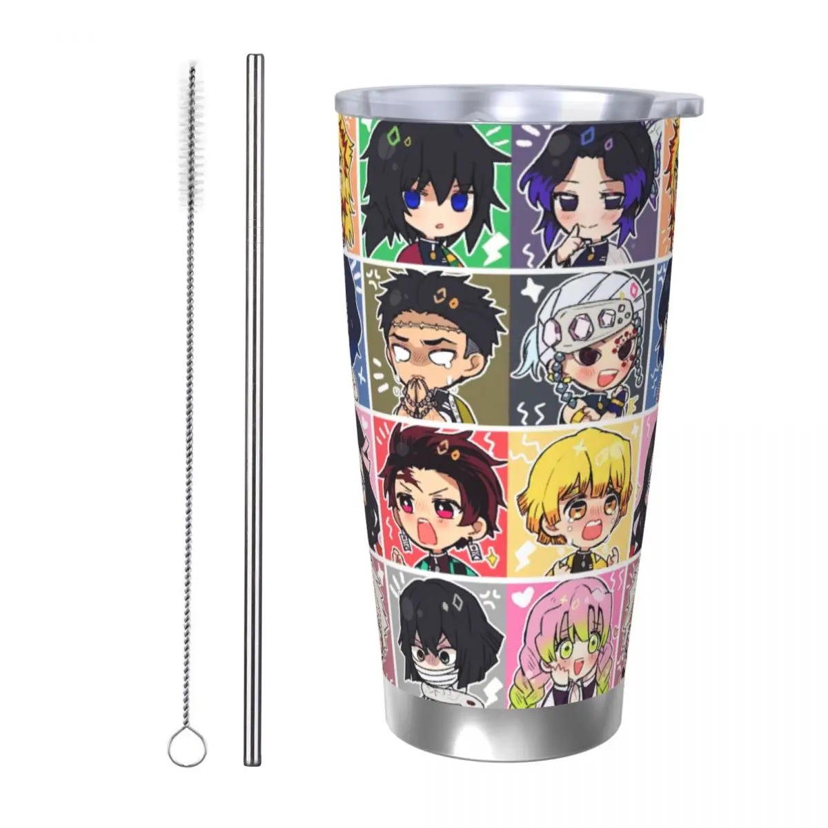 Demon Slayer:Kimetsu No Yaiba 20oz Stainless Steel Insulated Thermal Coffee Car Cup Cold Hot Mugs Vacuum Flask