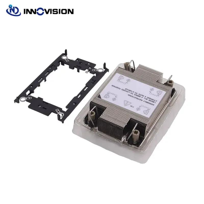 工場出荷時の 1U サーバーパッシブヒートシンク LGA4189 ソケット CPU クーラー、1U サーバーおよびブレードサーバー用の 4x ヒートパイプ付き