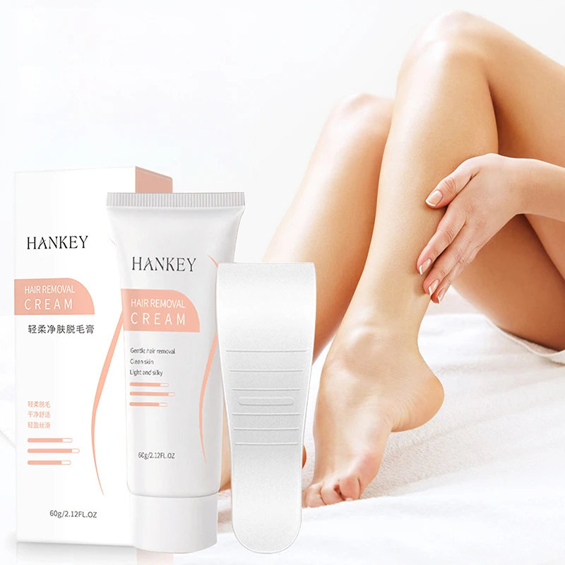 HANKEY Hair Removal Cream Painless For Men And Women Effectively Armpit Leg Arm Skin Care Light and Silky 60g