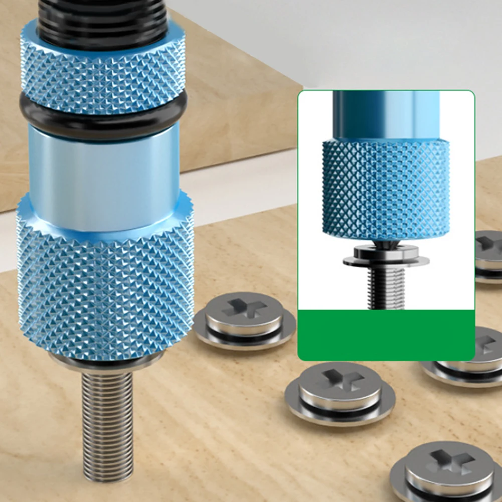 3 pçs hex haste drywall broca titular magnético 1/4 Polegada chave de fenda bit adaptador hexagonal conector de troca rápida ferramentas elétricas
