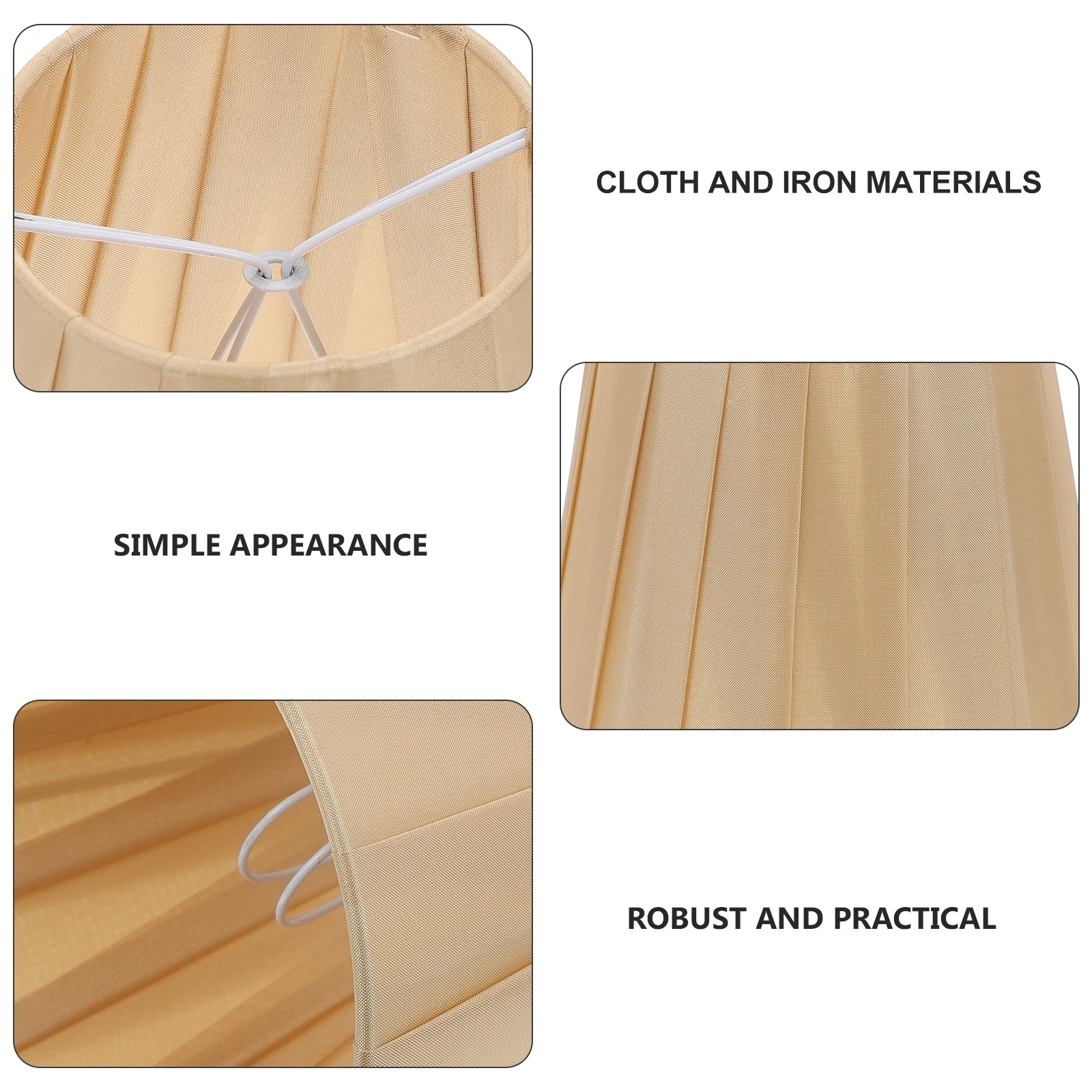 

Pleated Fabric Lamp Shade Dustproof Modern Style Chandelier Accessory for Ceiling Wall Bedroom Living Room Office Use Elegant