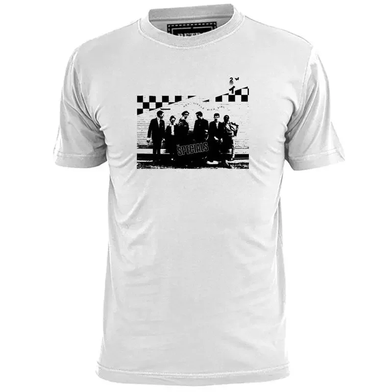 Mens Specials Hey Little Rich Girl Poster 2 Tone Ska T Shirt Madness Hall