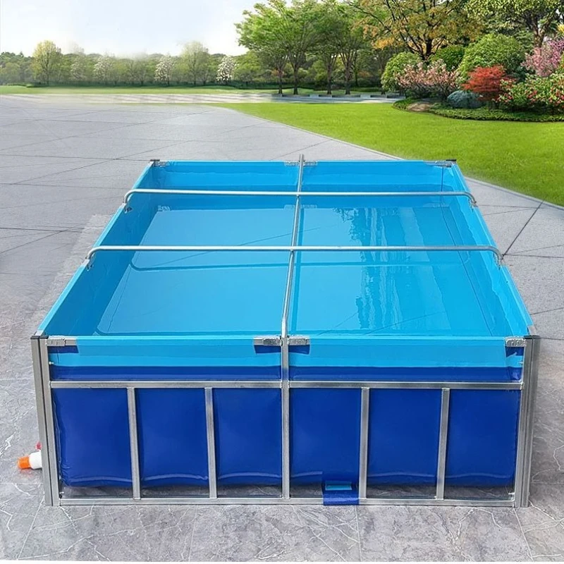 Canvas fish pond waterproof cloth fish pond with bracket special