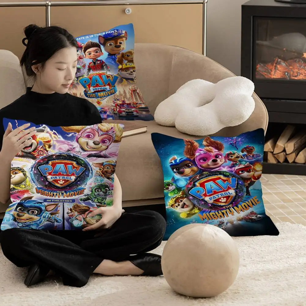 

Наволочка для подушки с изображением аниме-персонажа P-Paw Patrol Lucky Dragon, чехол для диванной подушки, украшение для дома, подарок для детей