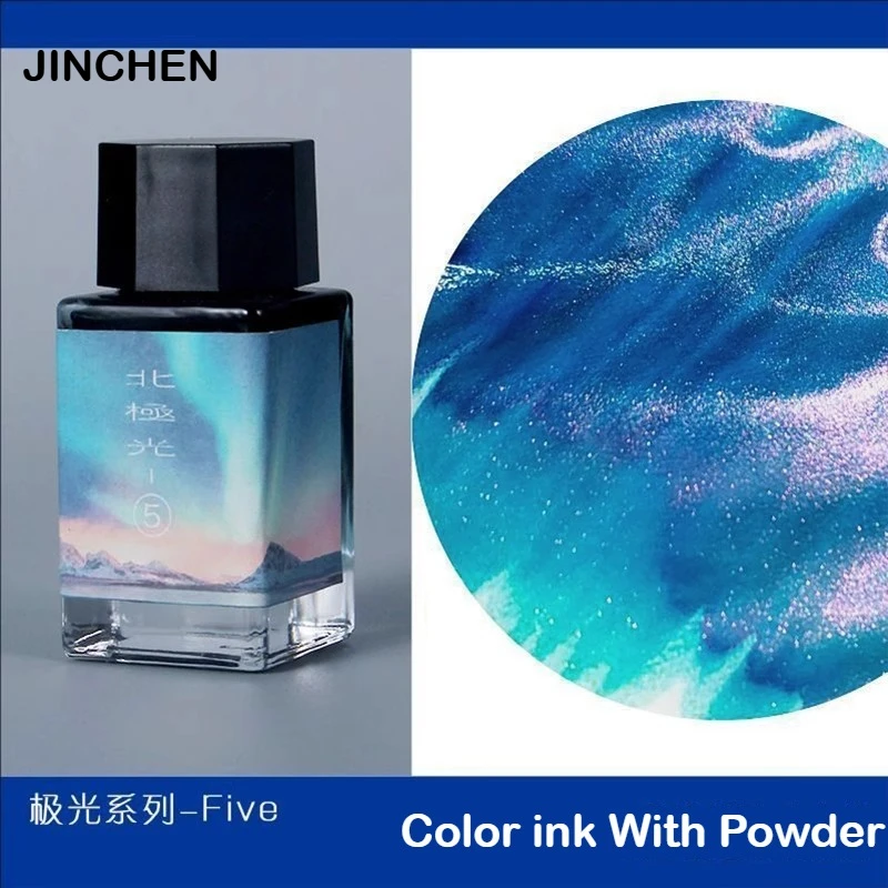 

JINCHEN 37 Colors Sheen Fountain Pen Ink 18ml Gradient Color Non-Carbon For Glass Dip Pen Art School Supplies Stationery