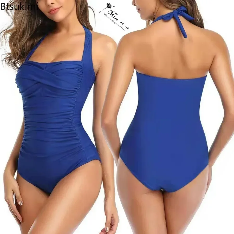 

2024 Women's Summer Swimming Suit Swimwear Ladies' One Piece Monokini Push Up Padded Bra Swimsuit Bathing Bikini Mujer Bikinis