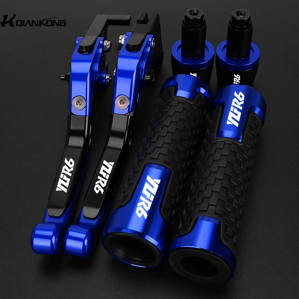 YZF-R6 Motorcycle Brake Clutch Levers Handlebar Grip bar Hand Grips ends FOR YAMAHA YZFR6 YZF R6 1999 2000 2001 2002 2003 2004