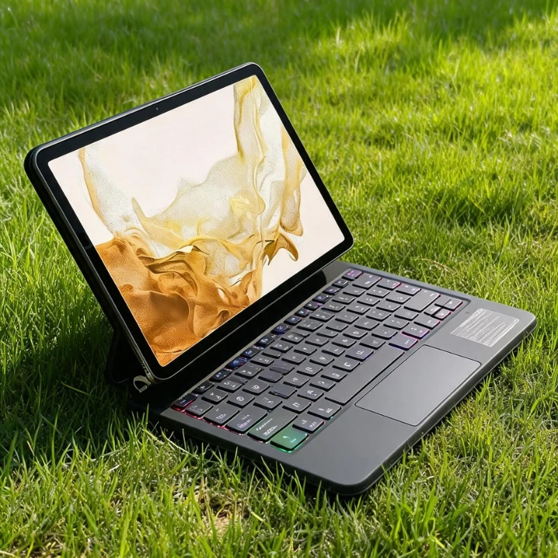 Magnetic Case for Samsung Galaxy Tab S10+ Plus S9 FE Plus S7 FE S8 S7 Plus 11 12.4 inch Magic Keyboard Backlit with Touchpad