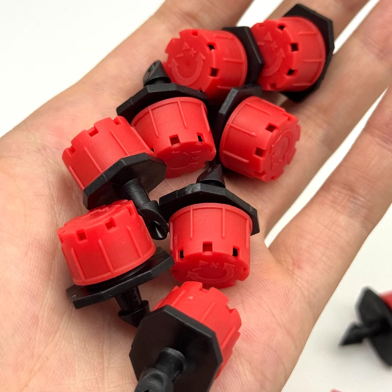 Eight hole Little Red Riding Hood automatic watering nozzle, 8-hole adjustable flow nozzle, potted drip irrigation equipment