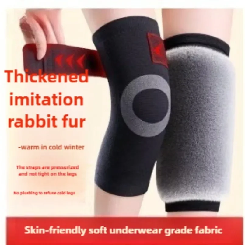 AliExpress NONE Thicken Knee Pads Sleeve Elastic Knees Sleeves Support Comfortable Cold Weather Knee Support Cushion For Ski Cycling Dance