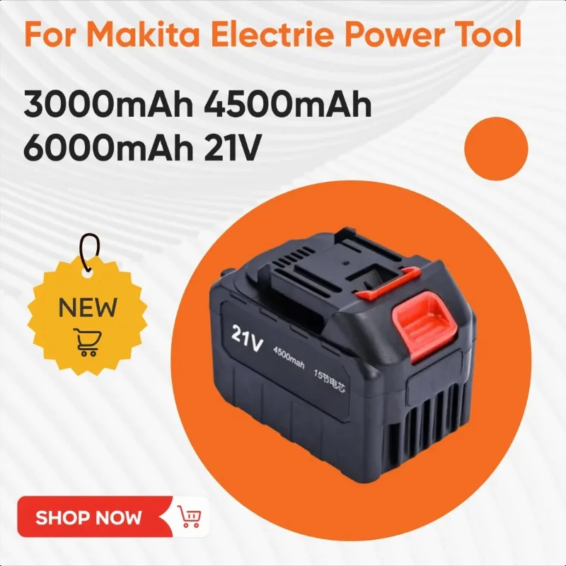 

3000mAh 4500mAh 6000mAh 21V MAX Battery Rechargeableh Lithium Ion Battery 388VF Li-ion Battery for Makita Electric Power Tool
