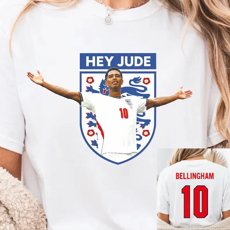 Vintage 2026 Bellingham Meditation Portrait Print Soft Cotton Men Women England Team Casual Short Sleeve Daily T-Shirt Clothes