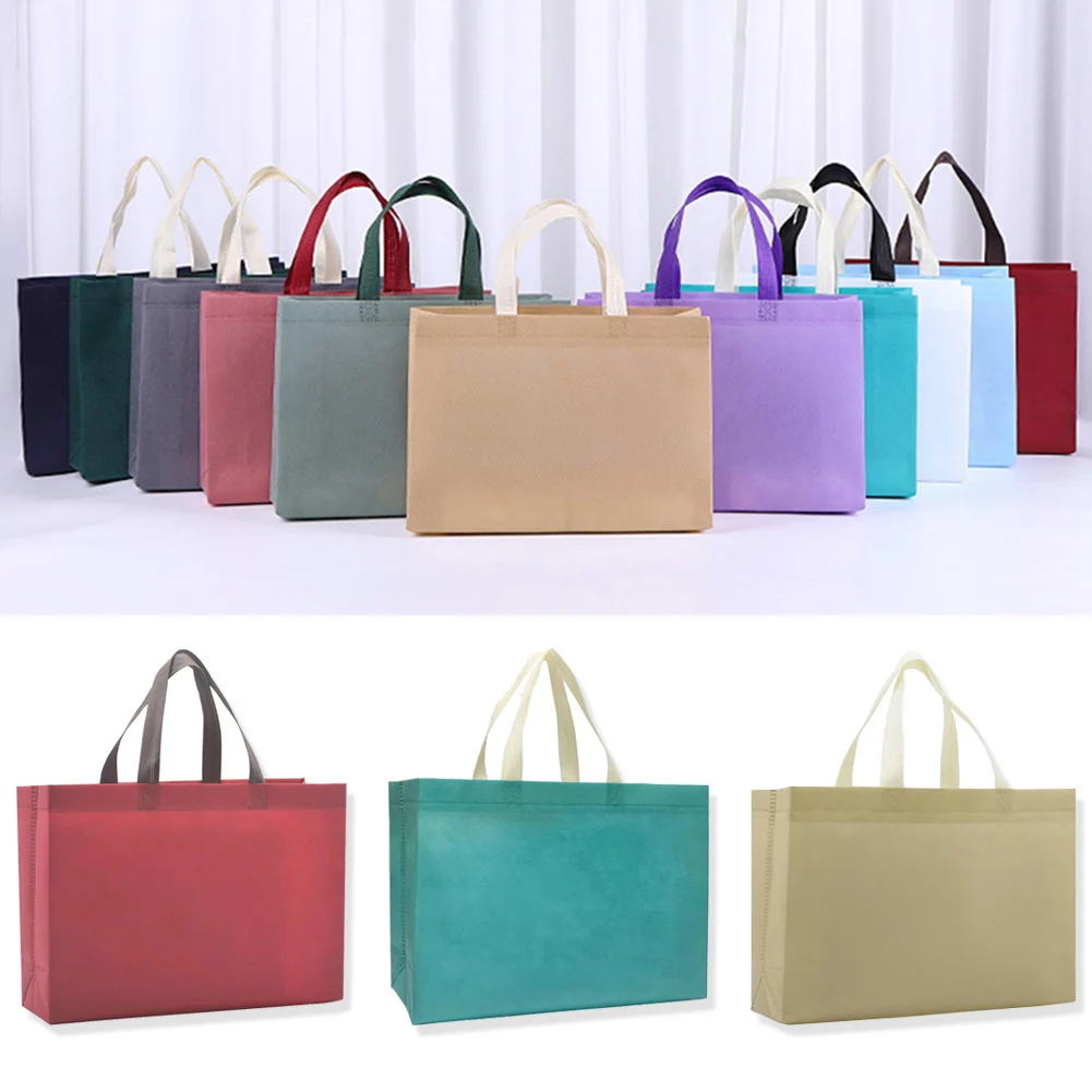 1 PC Women Foldable Shopping Bag Reusable Eco Unisex Non-woven Shoulder Bags Tote Grocery Bags