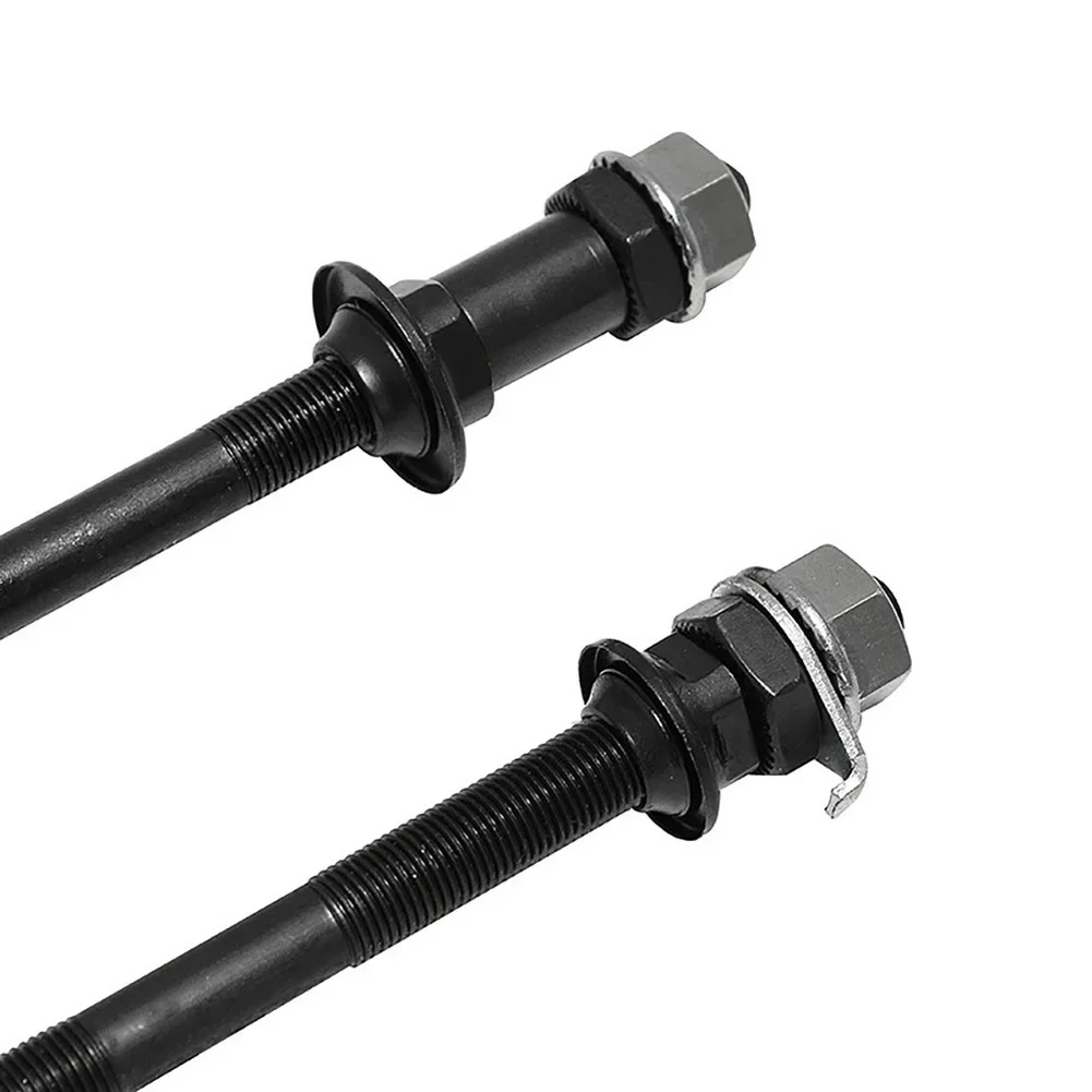 Front And Rear Solid Axle For Cup And Cone Hubs 150mm 180mm 9mm OD 5mm ID 3/8 X 26T Compatible With Ball Bearings image 6
