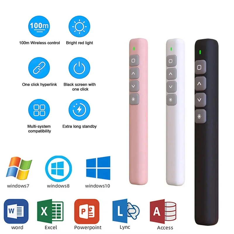 Meeting Teaching Lecture Supplies Powerpoint Laser Flip Pen Clicker For Business Presentation Business Conference Clicker Kit