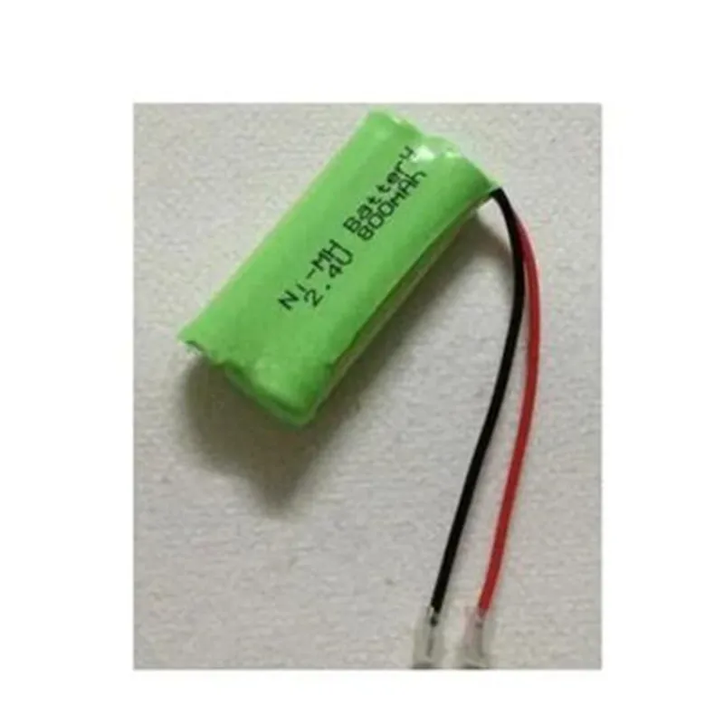 2 unids/lote 2,4 V AAA 800Mah NI-MH batería recargable