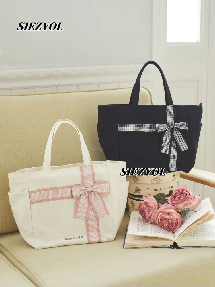 bolso-tote-de-lona-con-lazo-a-cuadros-estilo-japones-versatil-y-moderno-con-cierre-para-ninas-para-maquillaje-y-cosmeticos