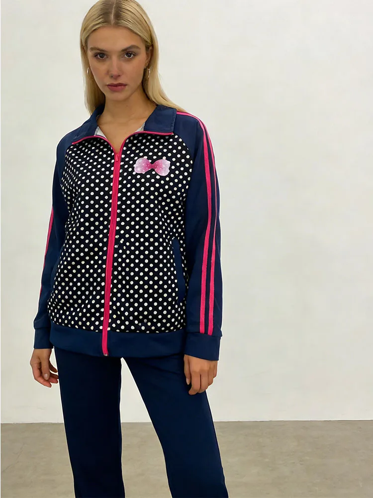 

Модная новинка 2026: Женская толстовка Y2K в готическом стиле Harajuku с принтом в горошек, на молнии, с капюшоном, в стиле Lulu