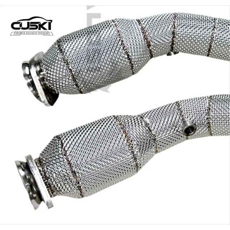 الأنابيب السفلية المميزة للسيارة مناسبة لـ Jaguar XK XKR 5.0T 2009-2014 أنابيب العادم عالية الأداء #6