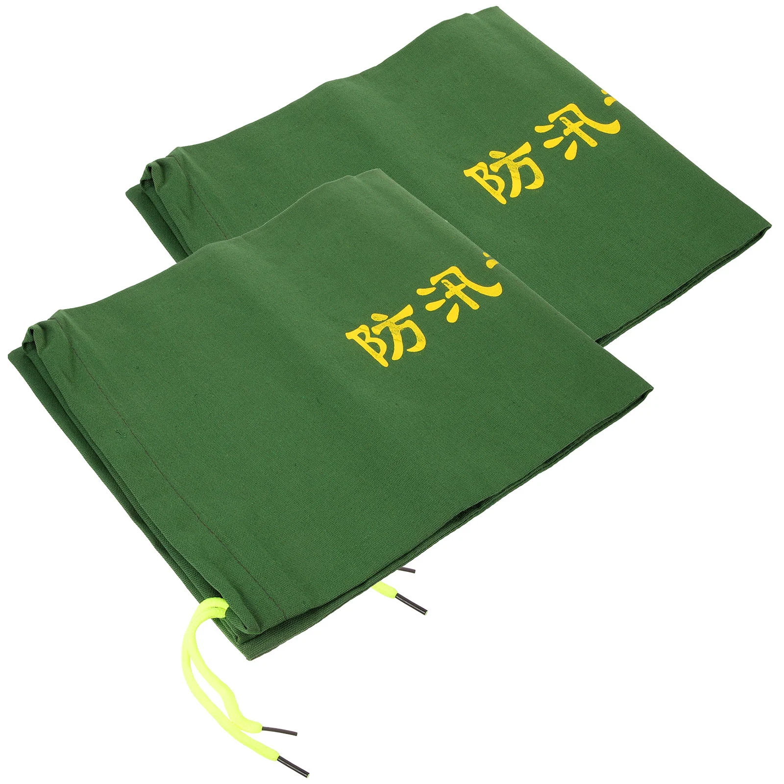 2 Pcs Elevator Garage Flood Protection Bag Heavy Duty Hurricanes Sandbags Household Reusable Outdoor Green Anti-flood Supplies