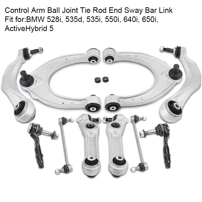 

10Pcs Front Suspension Control Arm kits fit for BMW 528i/535d/535i/550i/640i//650i/ActiveHybrid 5 OE:31126794204,31126794203