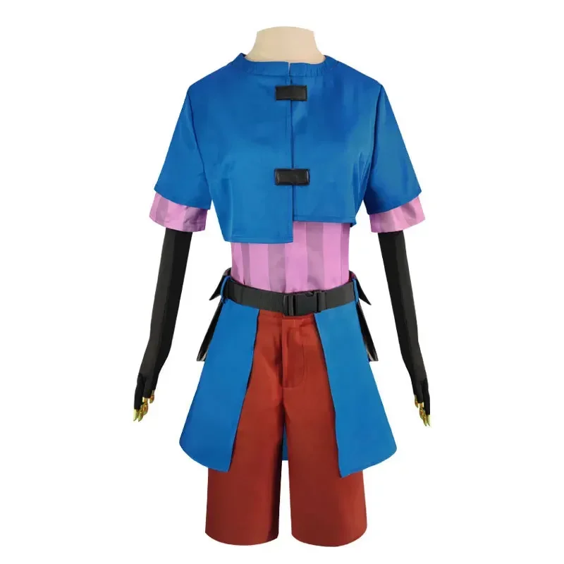 Parrucca per costume LOL Arcane Powder da donna per la festa di Halloween Jinx Junior Suit Cosplay MN8