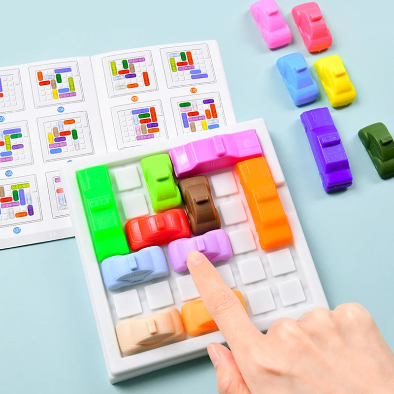 Kinder-Rennstrecken-Automodell Labyrinth-Abenteuer Parkplatz Denkspiel Montessori Intelligenz Logisches Denken Training Strategie-Spielzeug