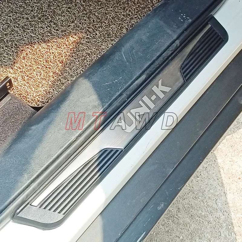 For Changan UNI-K UNIK Limited Accessory 2021 2022-2024 Stainless Chrome Door Sill Kick Plate Protector Guard Cover Trim Styling