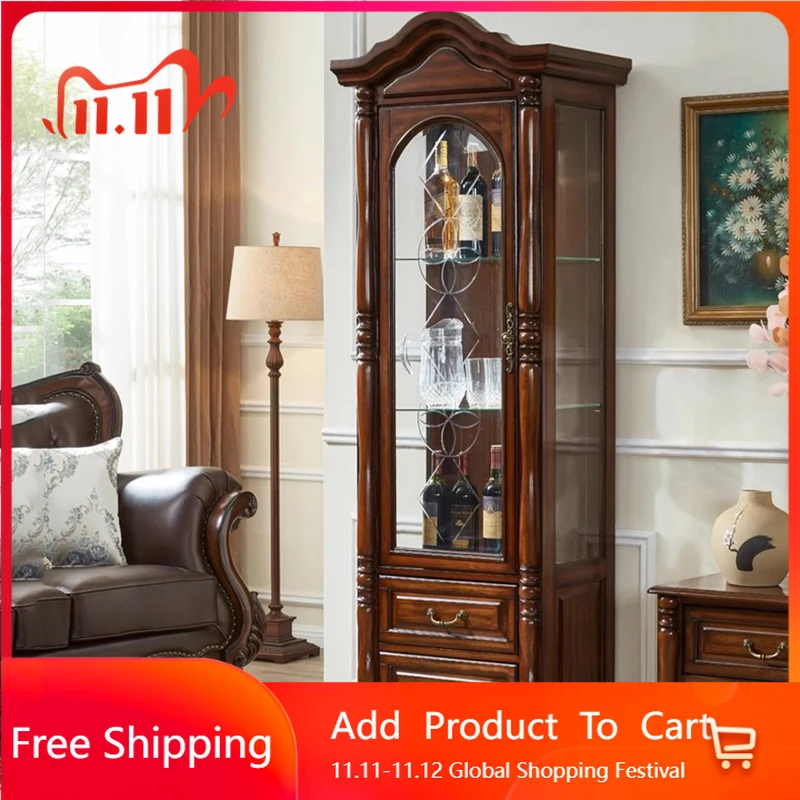 منتصف القرن الرجعية خزانة بار رفوف تخزين غرفة المعيشة خزانة مشروبات المحمول الفاخرة الخشب لوحات Ouverts الأثاث للغرفة