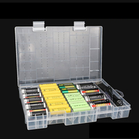 Durable Battery Holder For AA AAA C D 9V Large Container Portable Transparent Dustproof Battery Storage Box Plastic Case