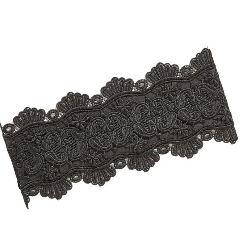 

A52E Lace Waist Chain Studded Elastic Cincher for Women Proms Stage and Club Party Casual Wear Elaborate Jewelry