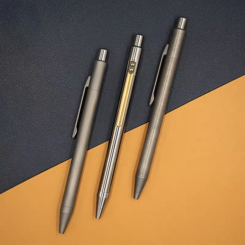 EDC Titanium Alloy Pen Portable Business Writing Multi-functional Portable Outdoor  Traveling Office EDC Tools  Ballpoint Pen