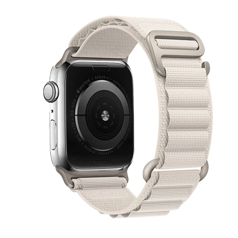 voor Apple Watch Bandjes 45mm 46mm 49mm 42mm iwatch Band 44mm 40mm Nylon Alpine armband correa Serie 10 9 8 7 6 11 SE Ultra 2 3