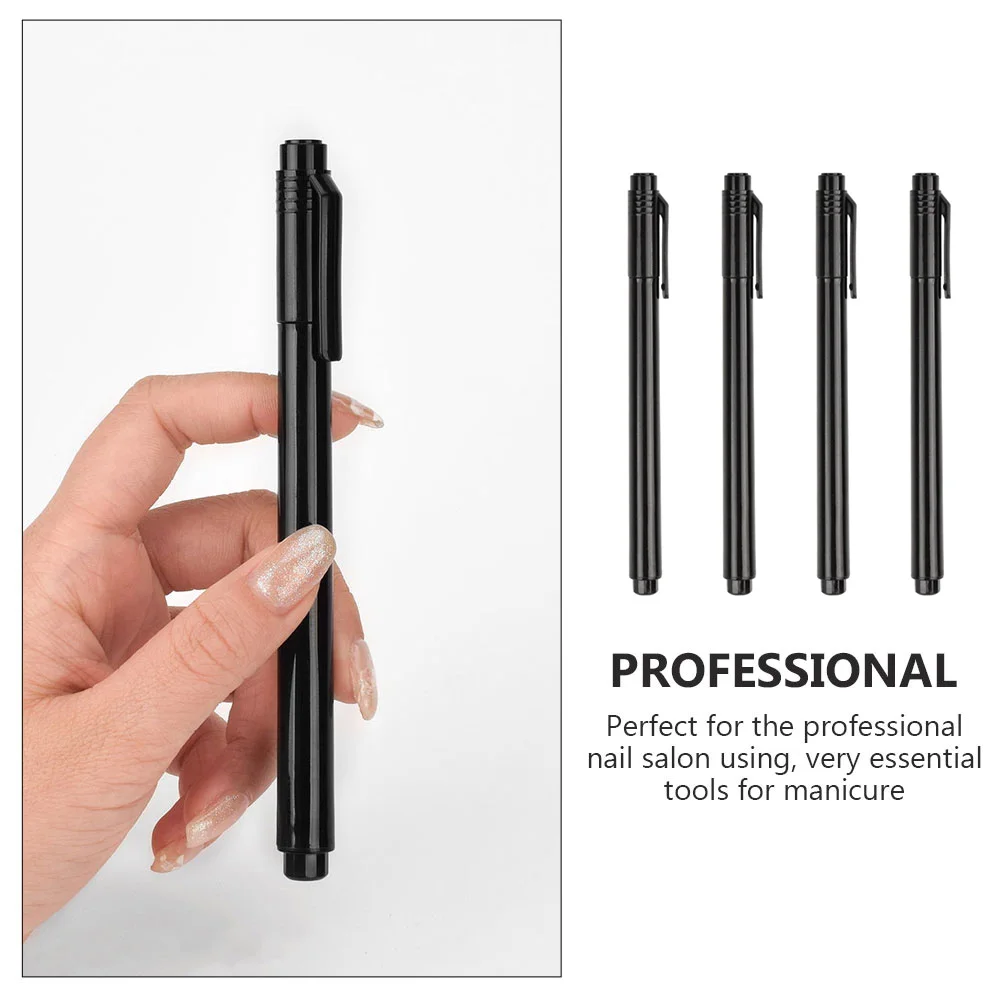 

4pcs Nail Art Painting Pen Manicure Pens Drawing Tool Plastic Professional Home Salon Quality Material Smooth Surface Design
