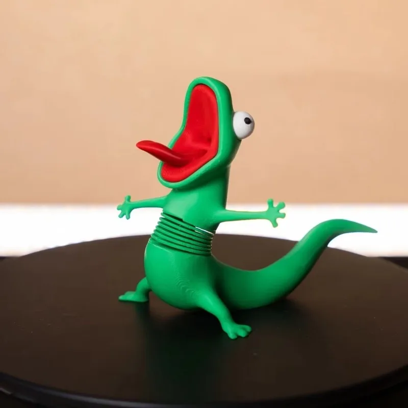 Beaver Transformation Plan Lizard Tom Movable Spring Toy Funny Internet Celebrity Hot Selling 3D Printed Gift