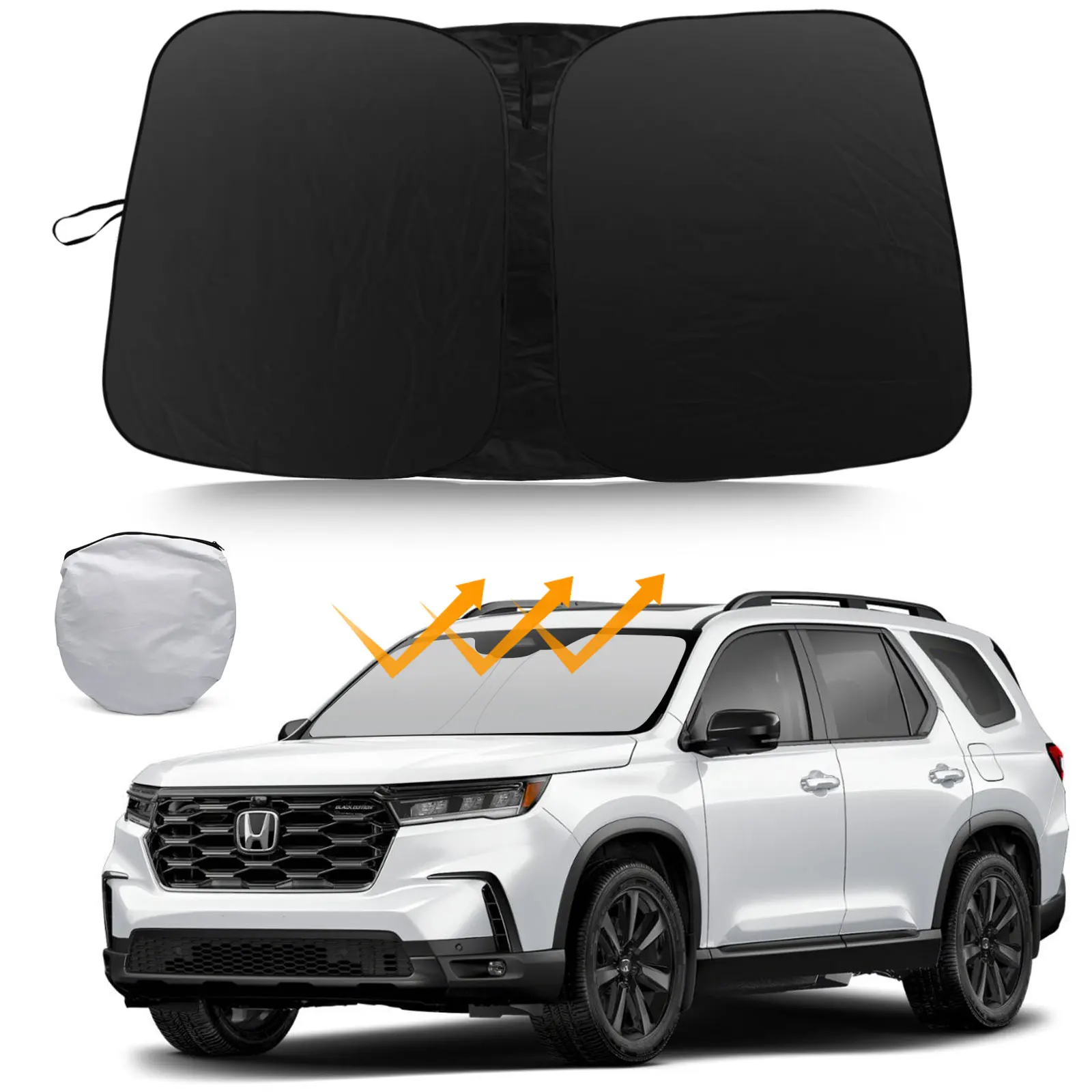 

Custom Fit For Honda Pilot 2016-2025 Car Front Windshield Sun Shade UV Rays Block Cover